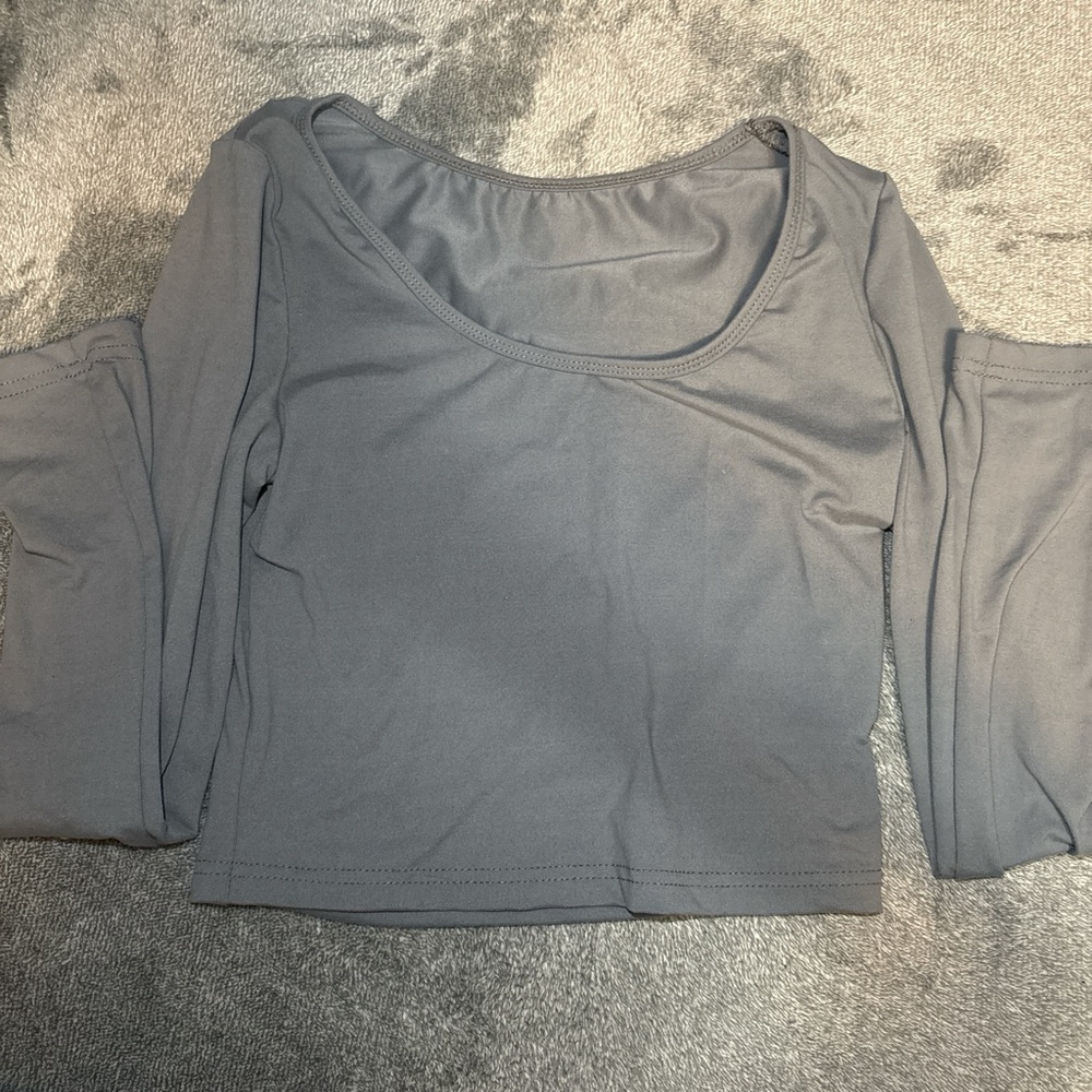 SO Women's Long Sleeve Gray Top